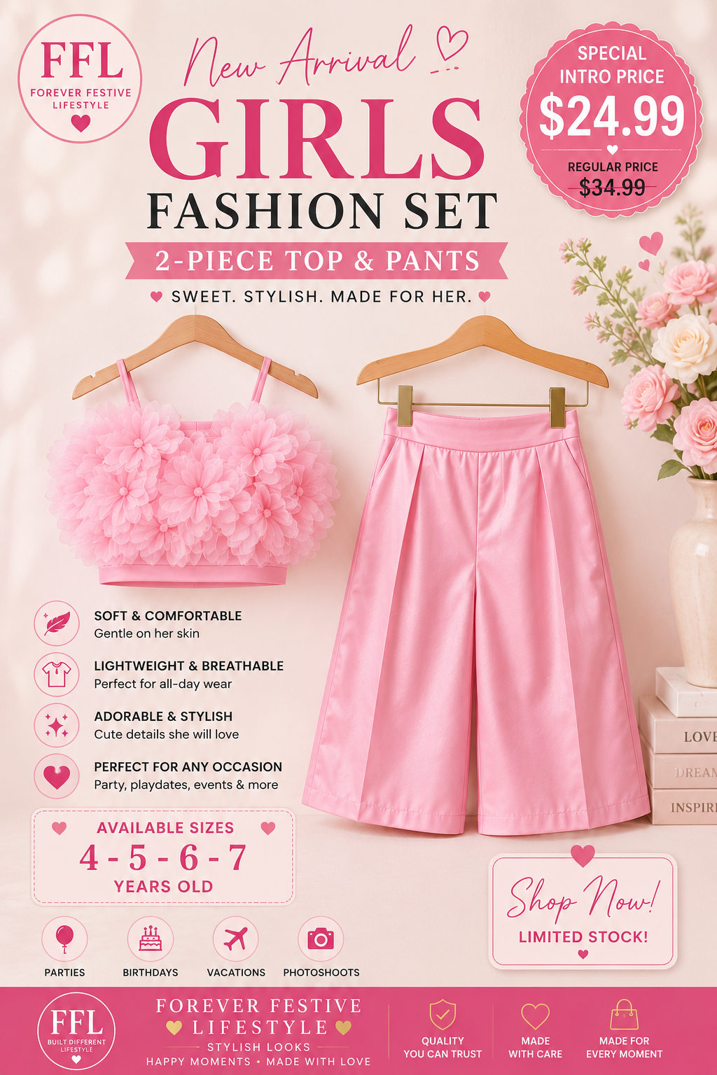 Blossom Girls Fashion Set