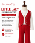 Little Lady Red Collection- Girls 3 P-Piece Fashion Set